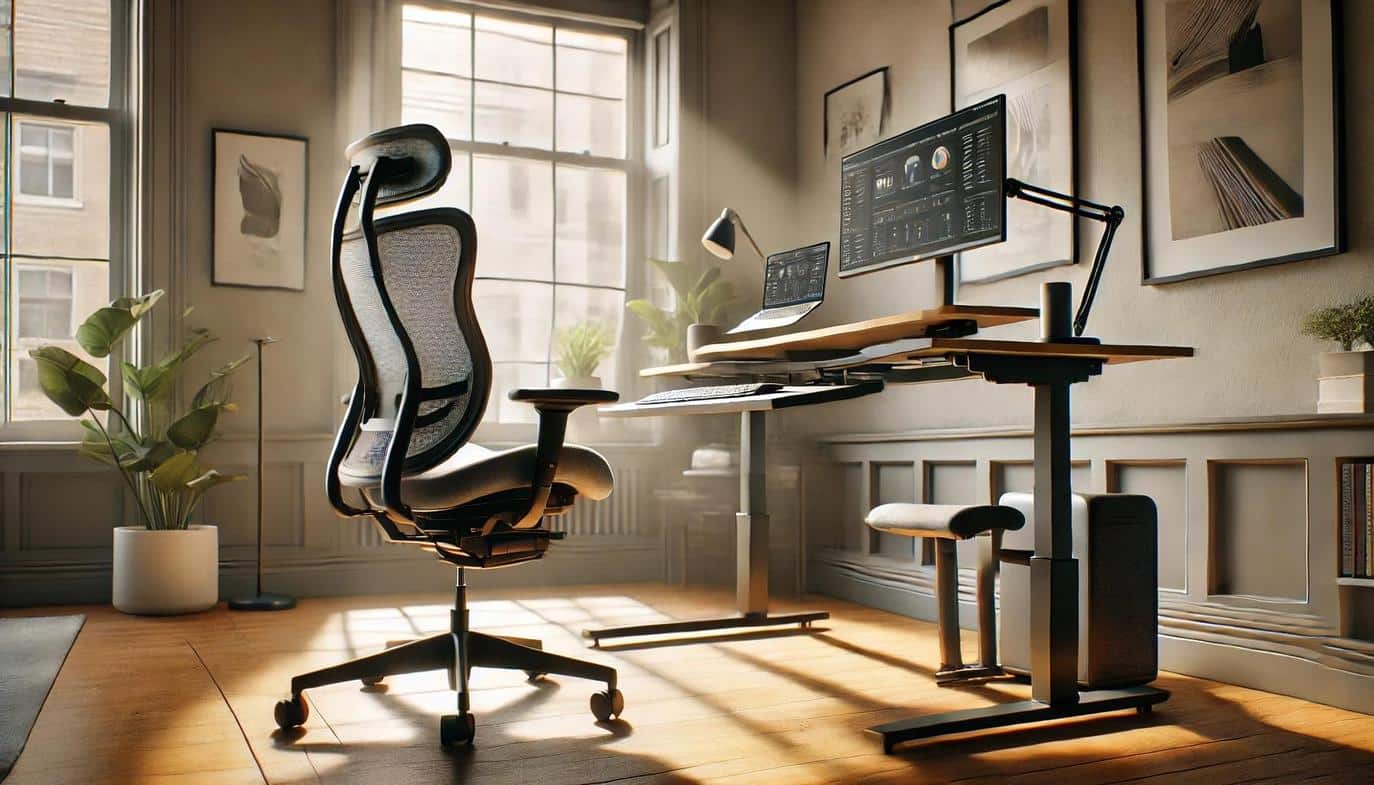 Home offices begin with two simple elements: a desk and a chair. Yet these two choices can make or break a workday.