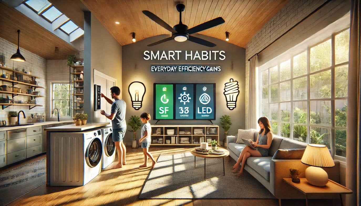 These small habits require minimal effort but collectively reduce your home's baseline energy demand, contributing to lower bills and less strain on the power grid.