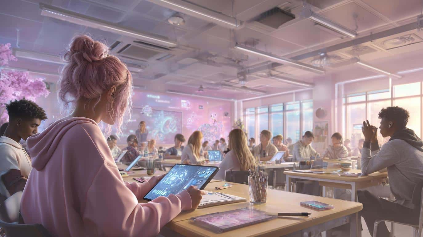 If a class stalls during multi‑step problem solving, an ambient intelligence system can suggest a worked example or a visual explanation for the teacher to use.