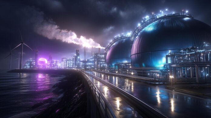 This 110-kilowatt direct seawater electrolysis prototype ocean refinery couples low-temperature waste heat from nearby steel and petrochemical facilities.