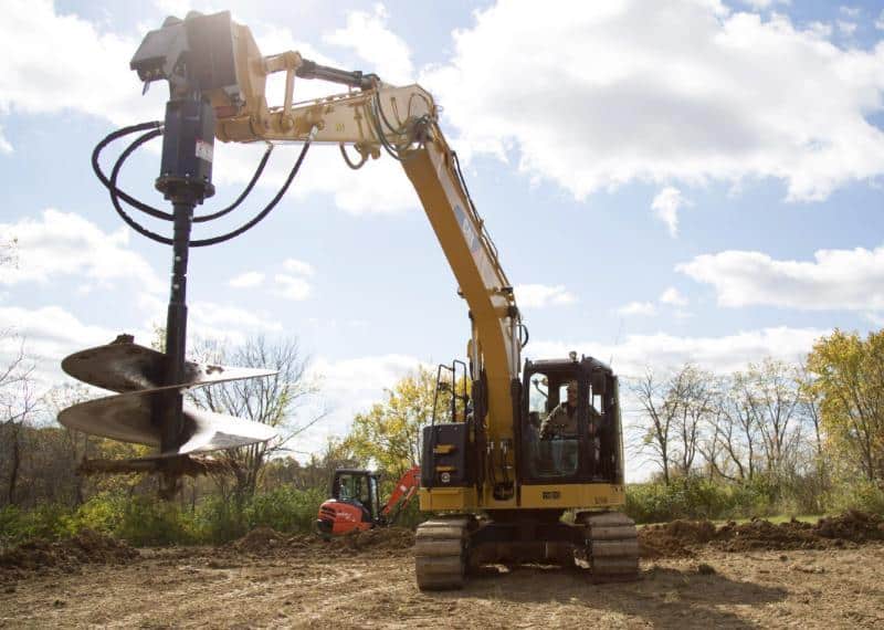 Auger attachments are excavator drilling accessories that use the machine's hydraulics to dig clean, precise fence and post holes, plant trees, and install foundations.