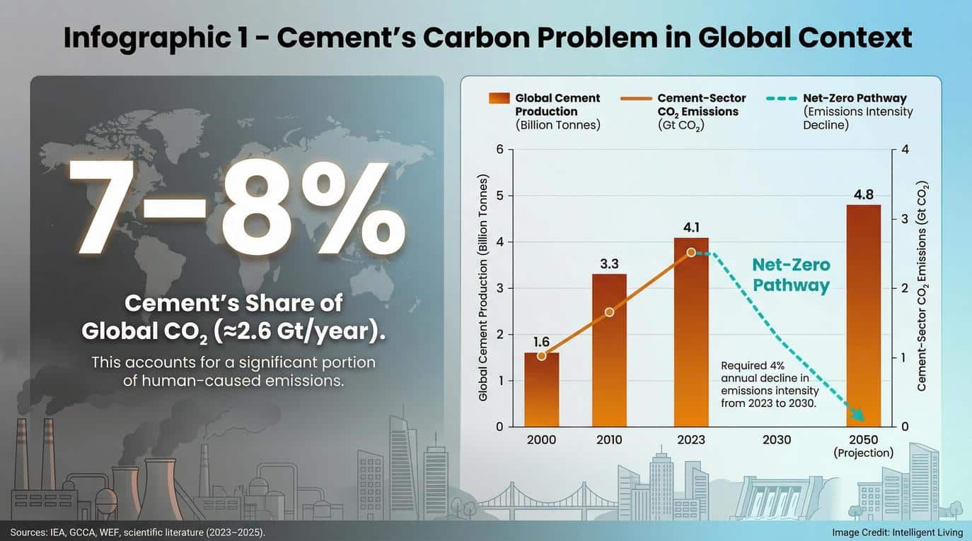 Directly repurposing waste concrete as cement feedstock offers a uniquely efficient and circular alternative to traditional decarbonization methods.