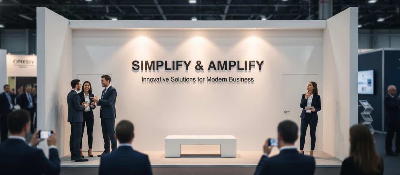 Chaotic exhibition halls frequently become overwhelming environments where noise and constant movement fatigue attendees.