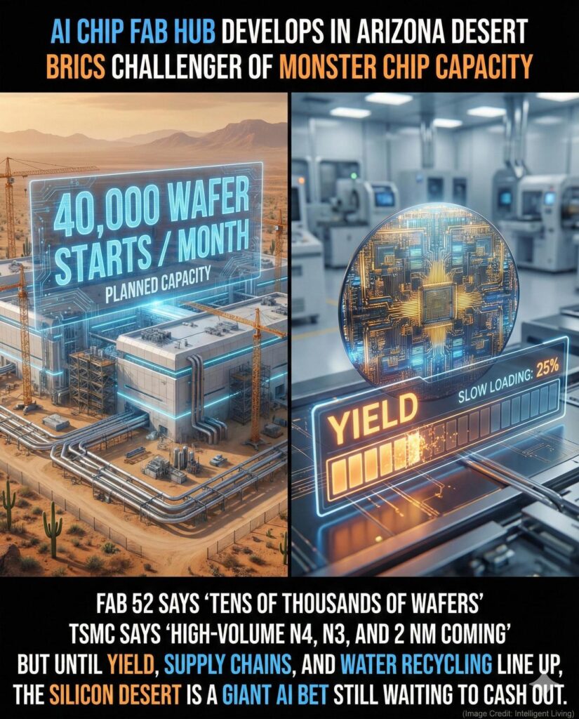 Intel’s Fab 52 vs. TSMC’s Arizona Fabs: The Silicon Desert’s Capacity ...