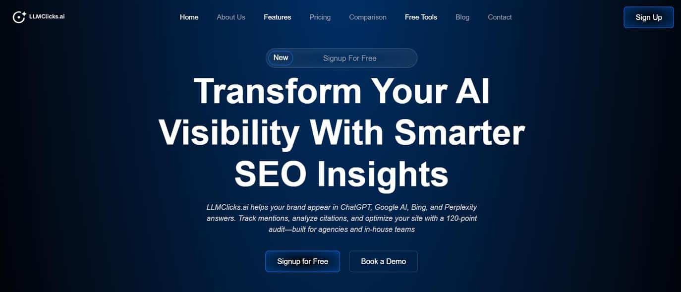 LLMClicks focuses on tracking how content performs across different large language models.