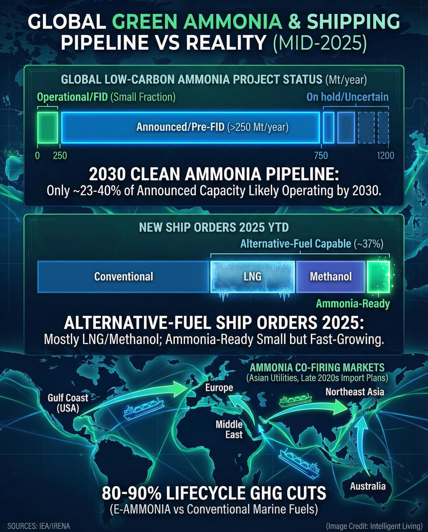 A plant of this size only makes sense if there are credible buyers, especially in shipping where carriers are already exploring hydrogen-based propulsion and bunkering.