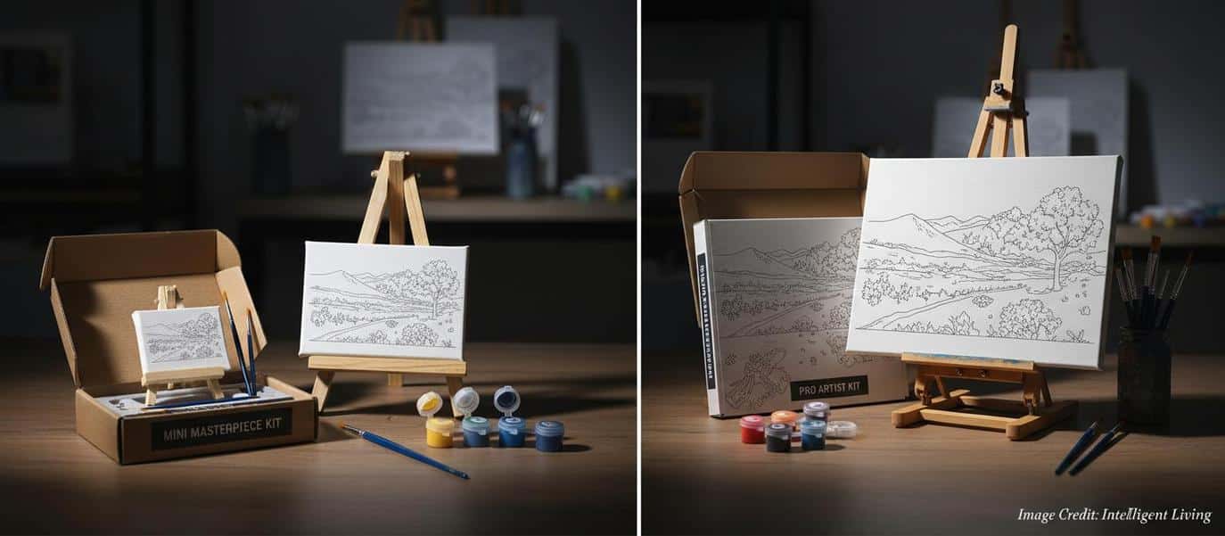 Mini Paint by Numbers Kits are built for speed, portability, and low-stakes creativity.