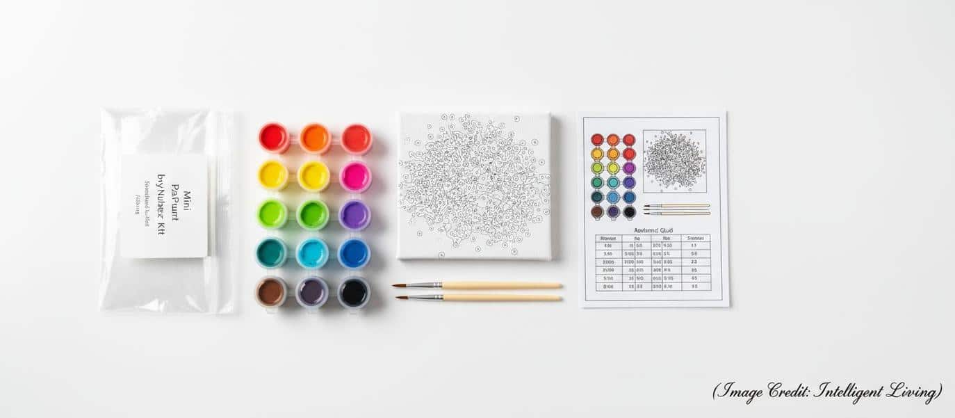 Open one of these Mini Paint by Numbers Kits, and you will not just find paint; you’ll find a compact creative setup that’s stripped down to the essentials.
