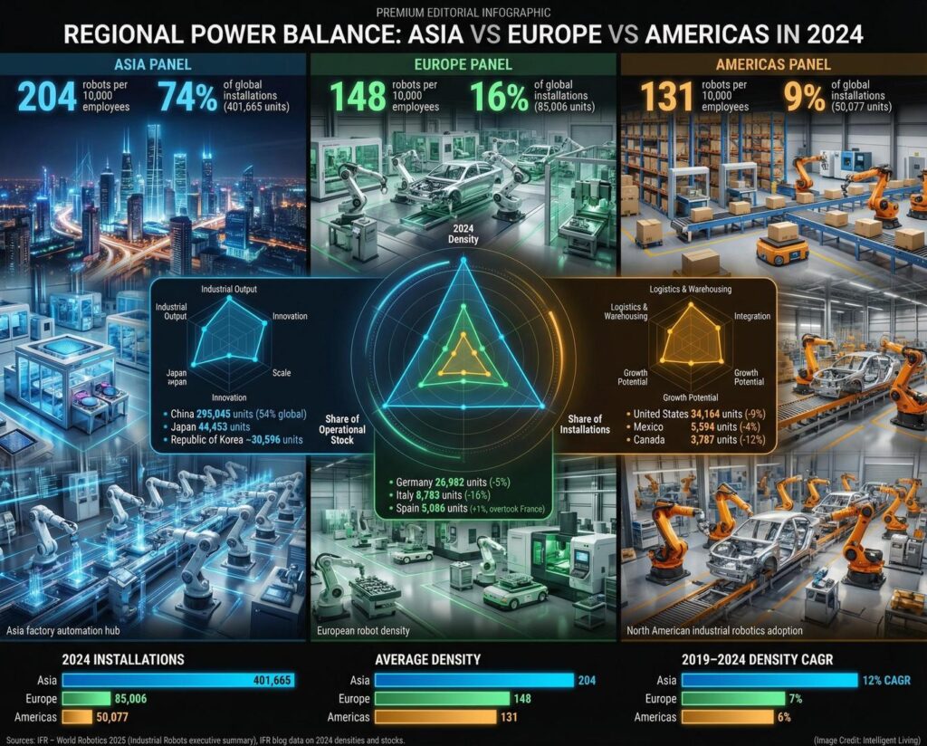 Top 20 Robot-to-Worker Ratios: Global Rankings in Factory Automation
