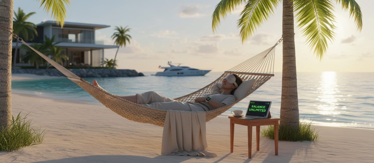 A person relaxing outdoors, focusing on recovery without financial worry.