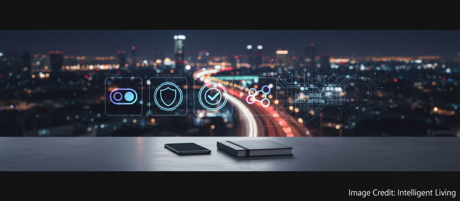 Clean futuristic scene showing secure consent, fraud protection, and cross-border payment speed as visual metaphors.