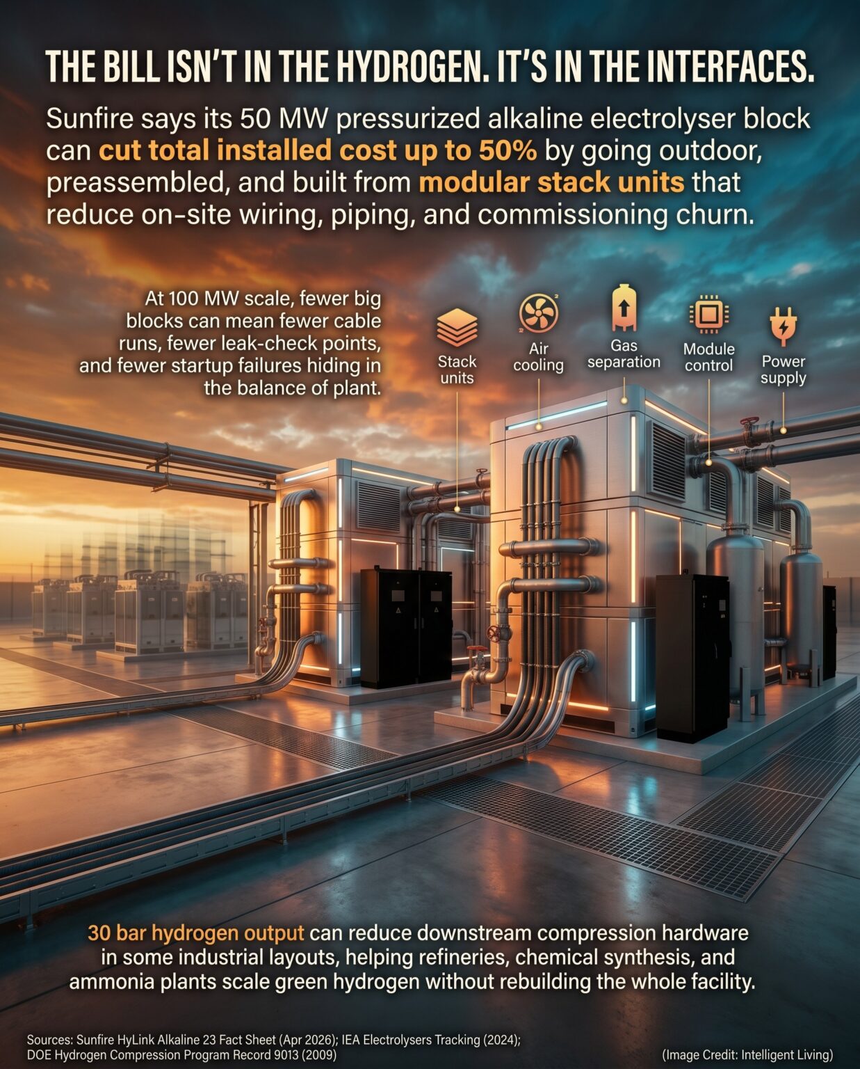 Sunfire Launches 50 MW Pressurised Alkaline Electrolyser, Claiming Up ...