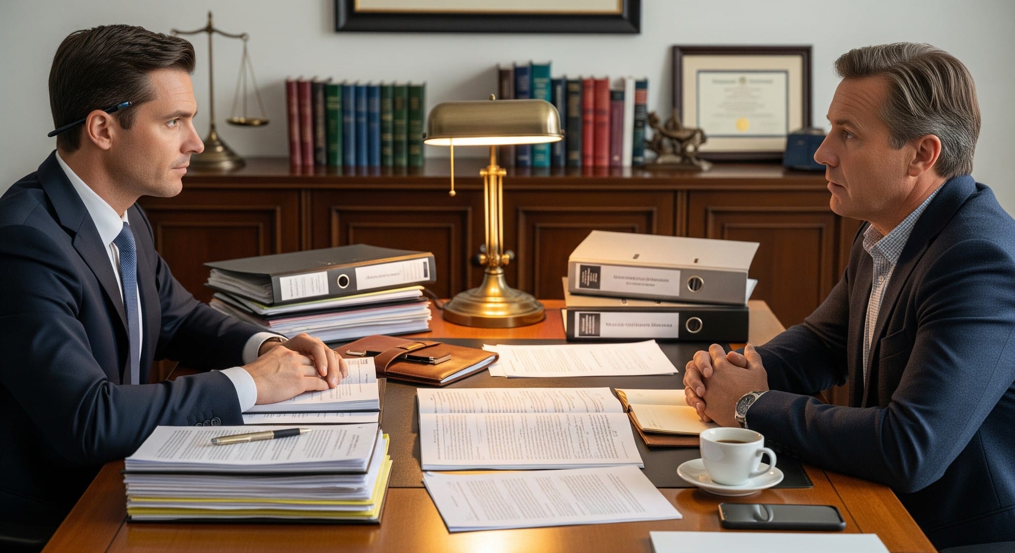 Individual receiving legal consultation