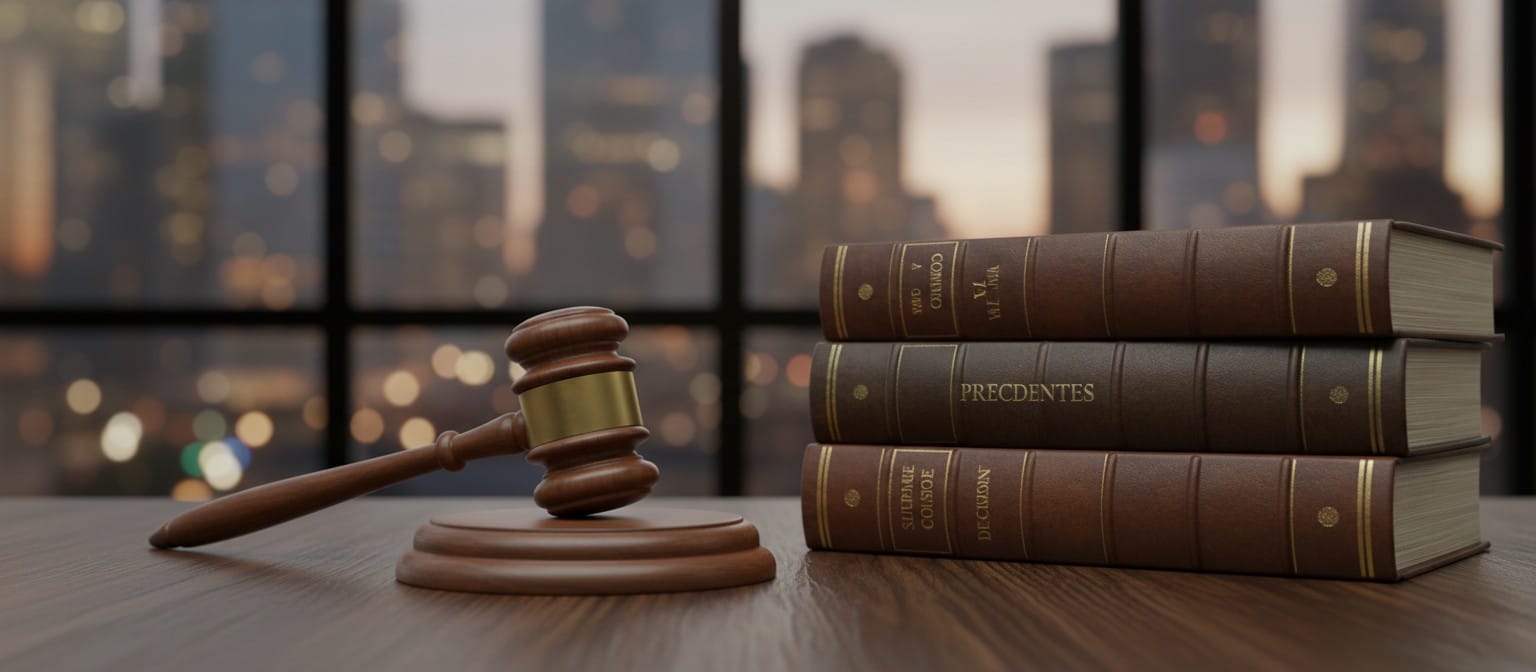 A gavel and law books on a wooden desk, symbolizing legal resolution and justice for accident victims.