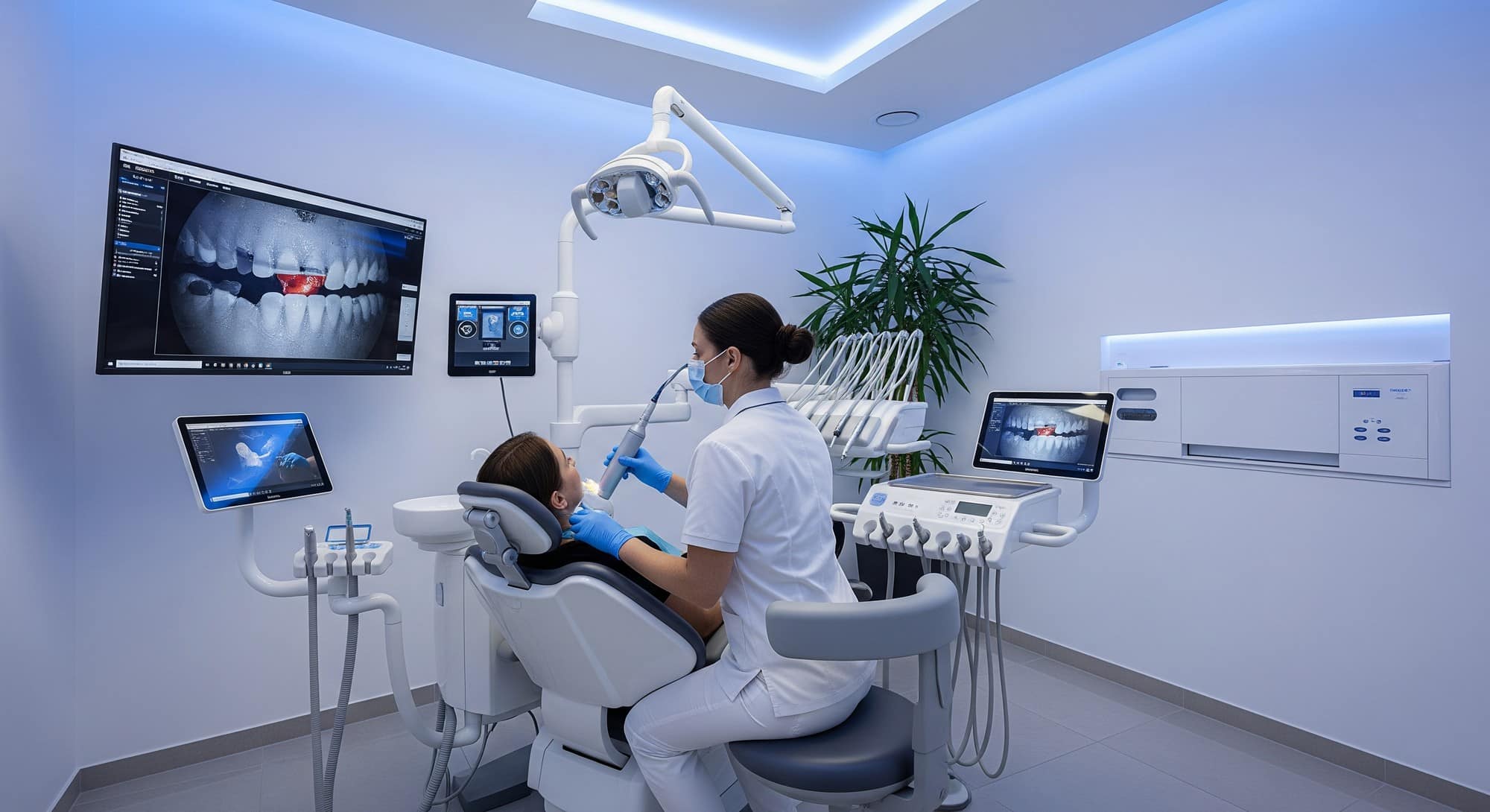 How Technology is Making Dental Visits in Winnipeg Faster and Painless Modern dental clinic with advanced technology and patient receiving treatment