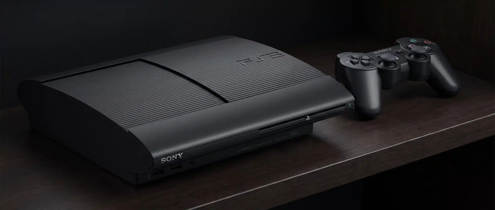 PlayStation 3 Super Slim console, the final PS3 revision with top-loading disc drive from 2012