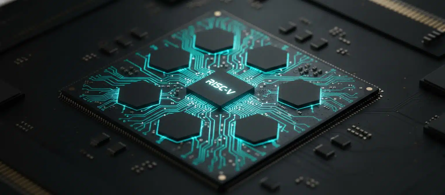 Alibaba XuanTie C950 RISC-V processor chip with integrated AI acceleration engines