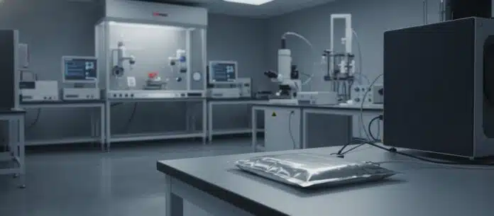 catl-sulfide-solid-state-battery-lab-prototype-500wh CATL sulfide solid-state battery 500 Wh/kg prototype cell in advanced battery laboratory