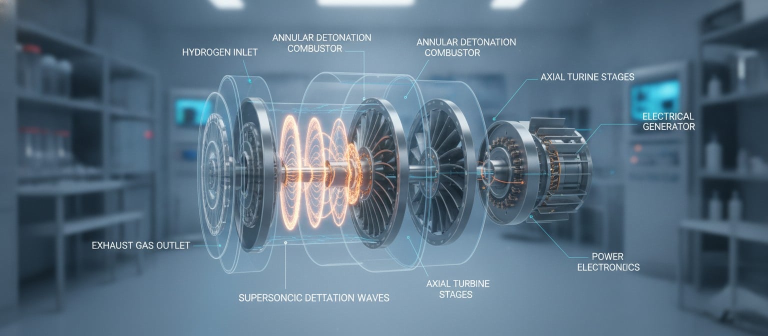 Hydrogen Turbine Turns Explosions Into Electricity