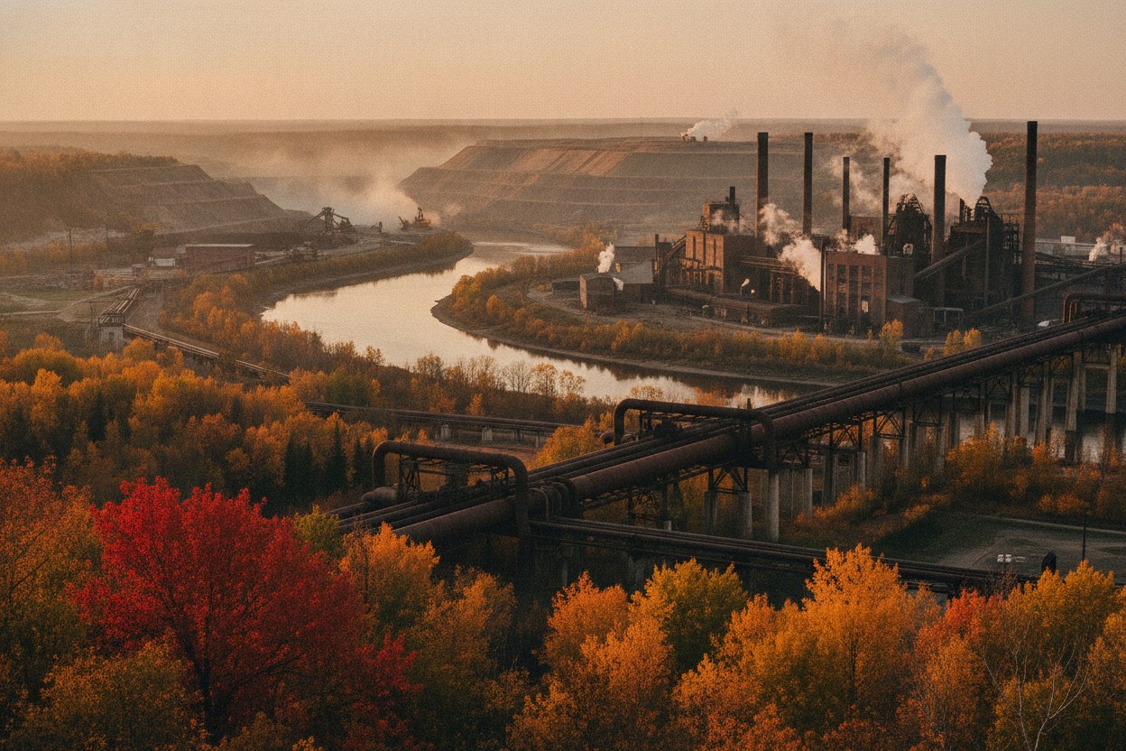 Historic Minnesota industrial sites including an iron mine and a paper mill, workplaces with past asbestos exposure