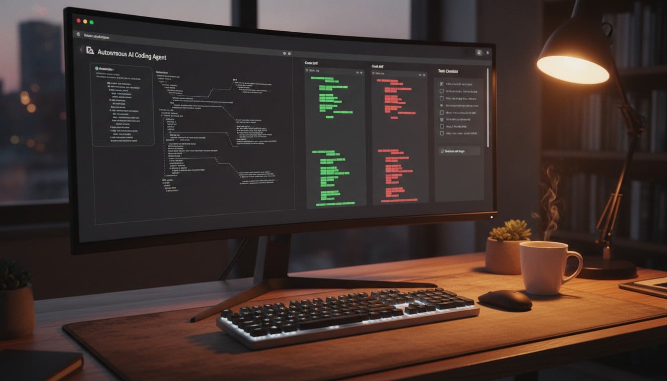 Developer using Muse Code agent powered by Muse Spark 1.3 in a terminal with autonomous coding workflow